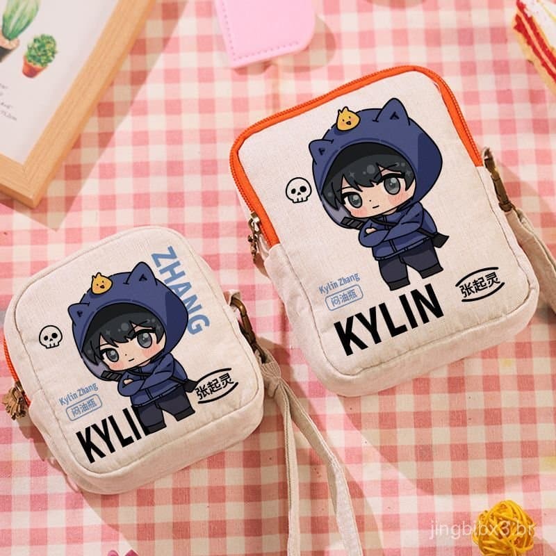 Mercadorias de "Tomb Robber's Notes": porta-moedas com Zhang Qiling, Wu Xie, Heixiazi, Jie Yuchen, Liu Sang, porta-chave