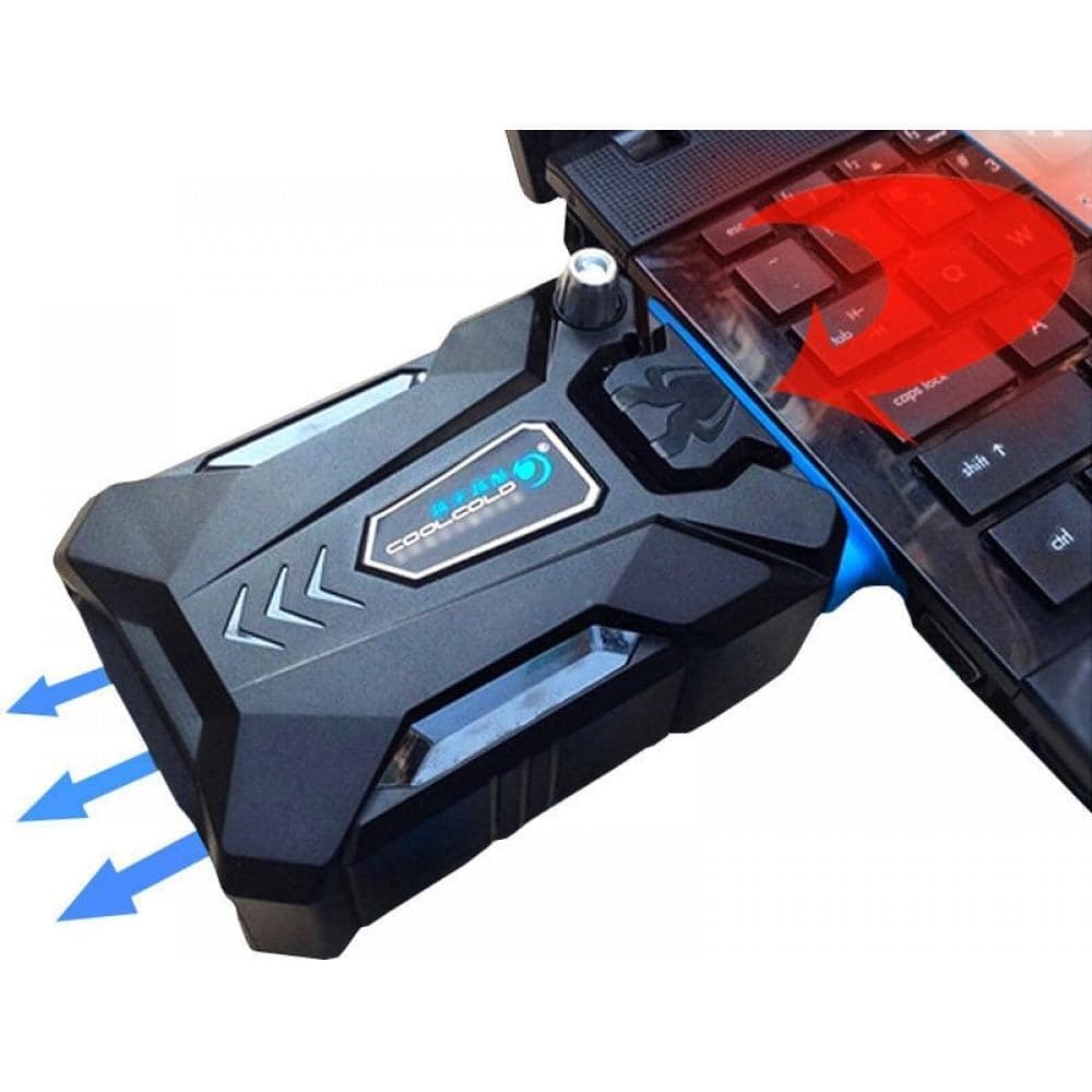 Ventilador de Resfriamento Externo Portátil para Notebook Gamer, Cooler a Vácuo USB com Velocidade Ajustável 3000±10％RPM