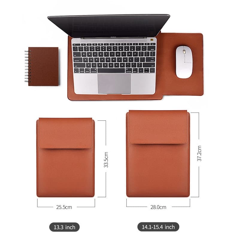 Adequado para Macbook Air Pro de 13,3 polegadas e 15-16,2 polegadas, capa protetora de couro PU macio para laptop GE5Z.
