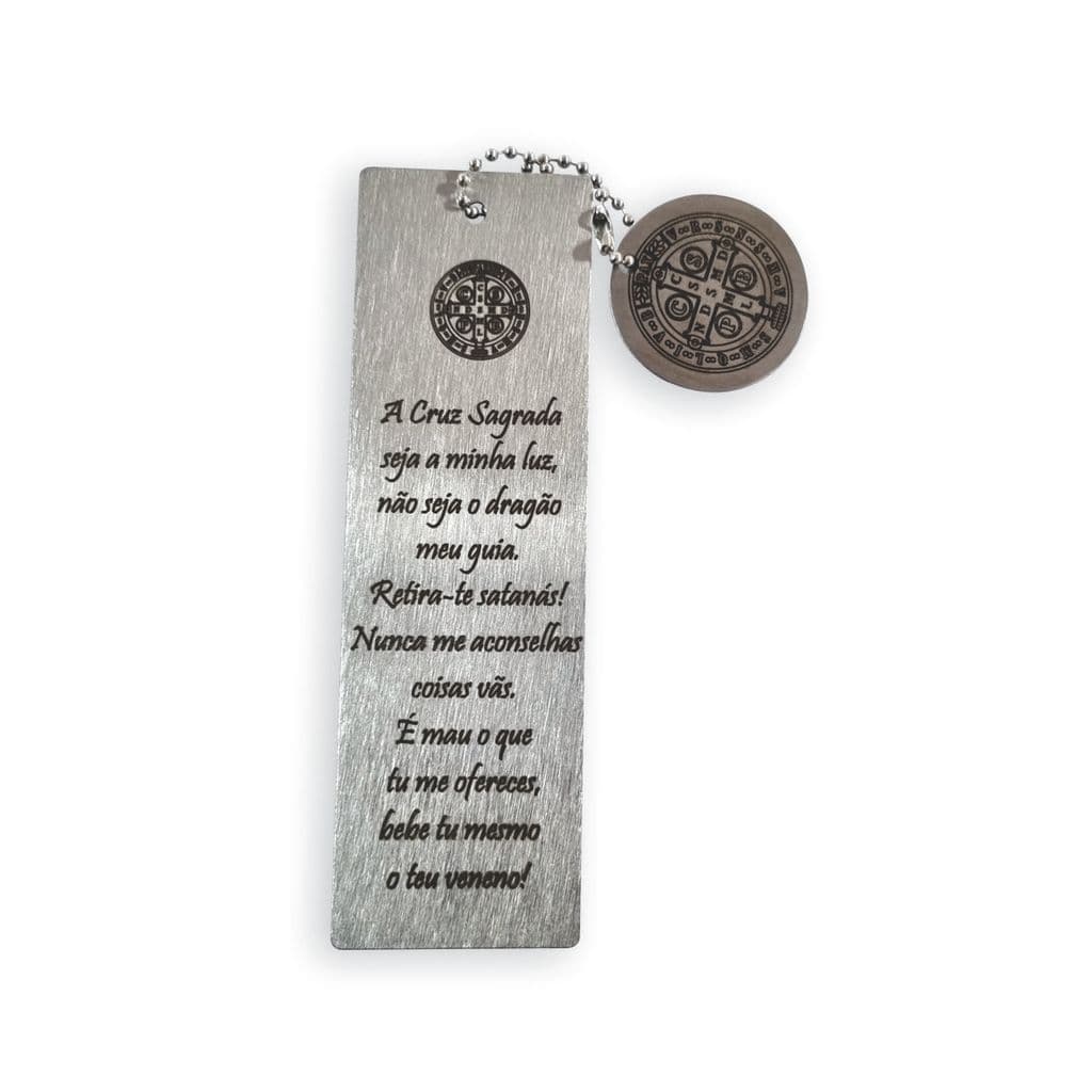 Marca Página Oração São Bento Presente Lembrança Católico Bíblias Igreja