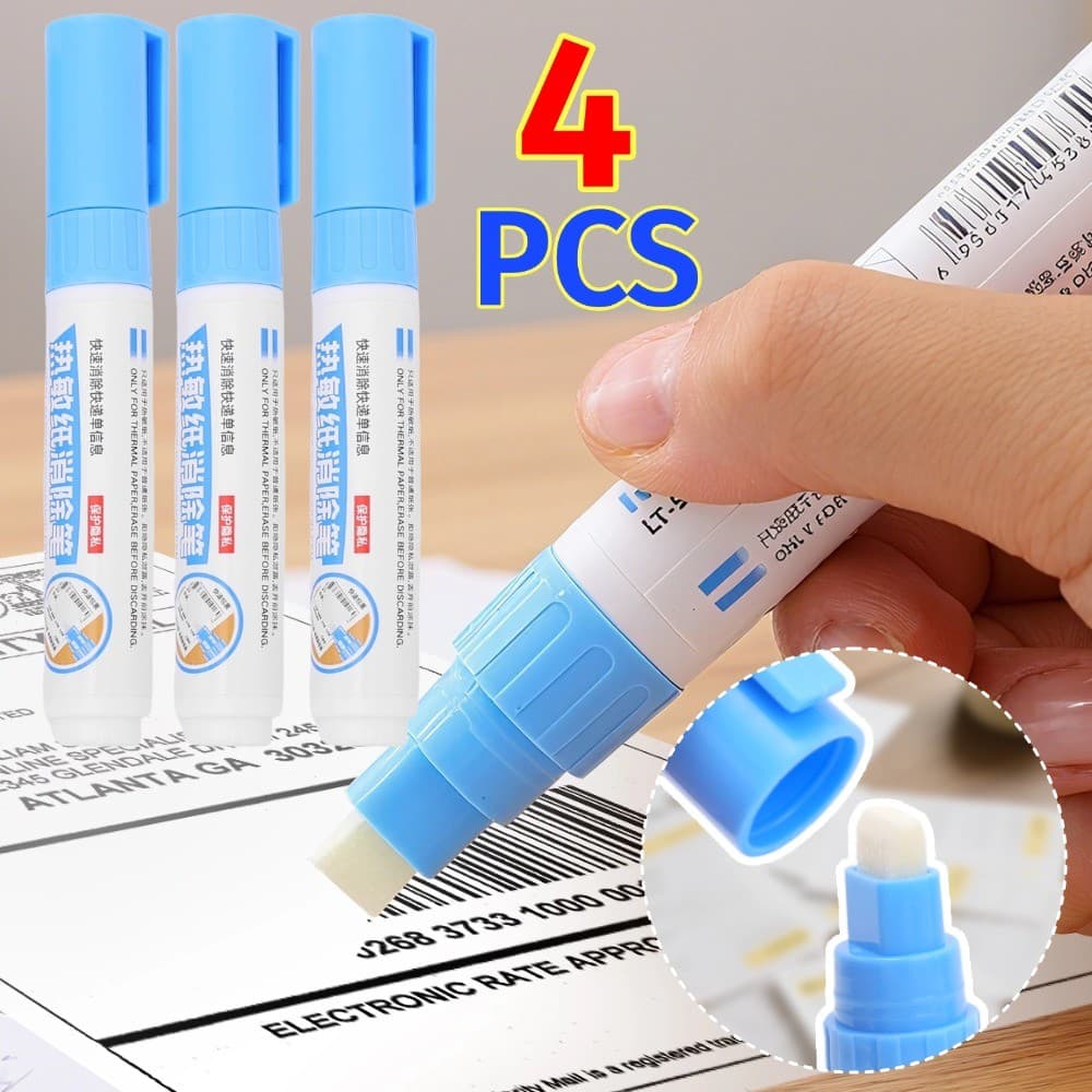 [HOT] Canetas Fluidas De Correção De Papel Térmico Caneta De Borracha Portátil Ferramenta De Proteção De Privacidade De 