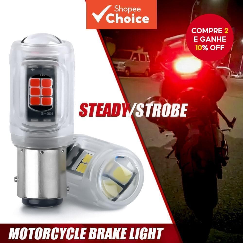 Luz Traseira LED De Alta Potência Para Motocicleta-Lâmpada De Substituição Vermelha Ultrabrilhante Bicicletas 2019-2024