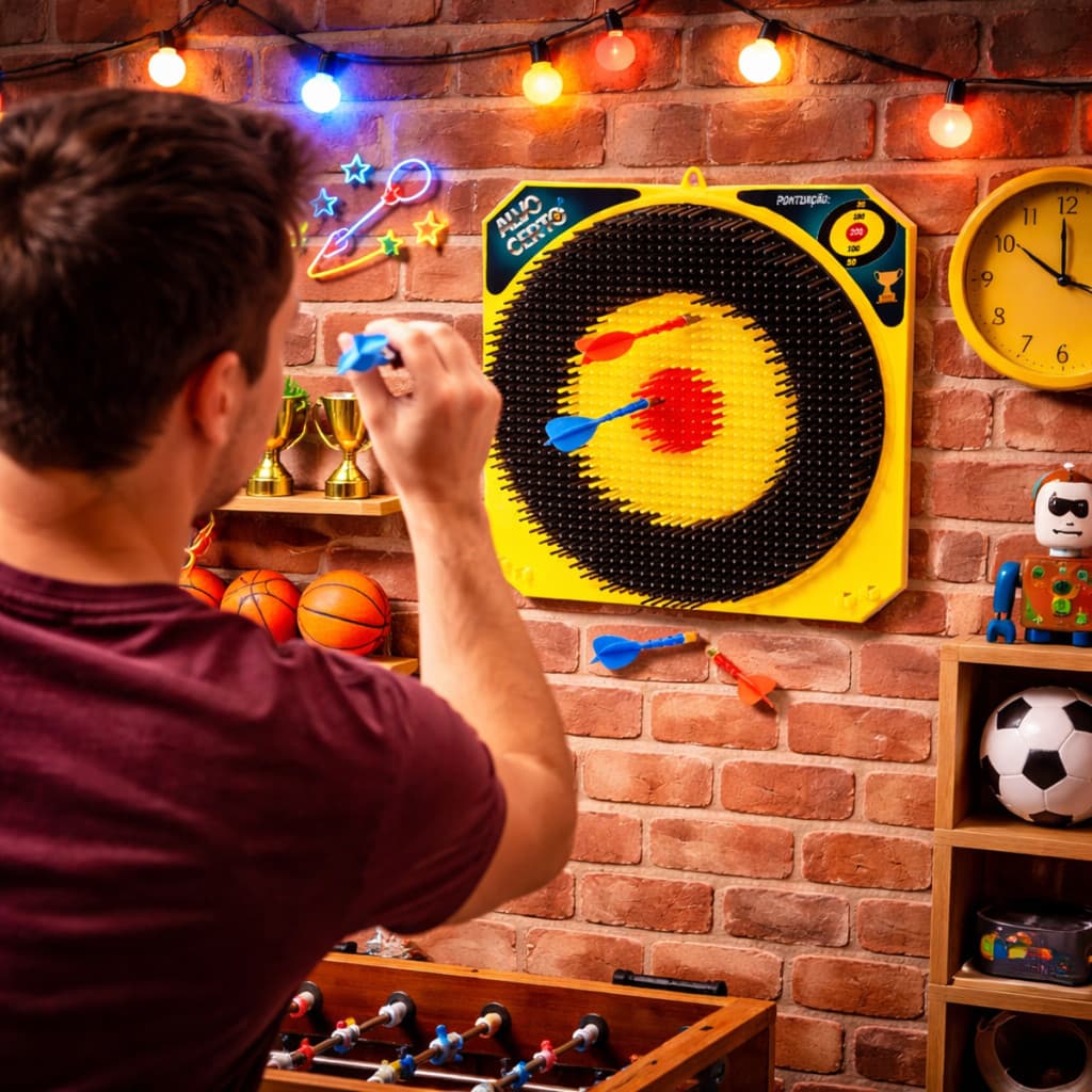 Alvo de Dardos Alvo Certo Jogo Mira Jogo de Dardos