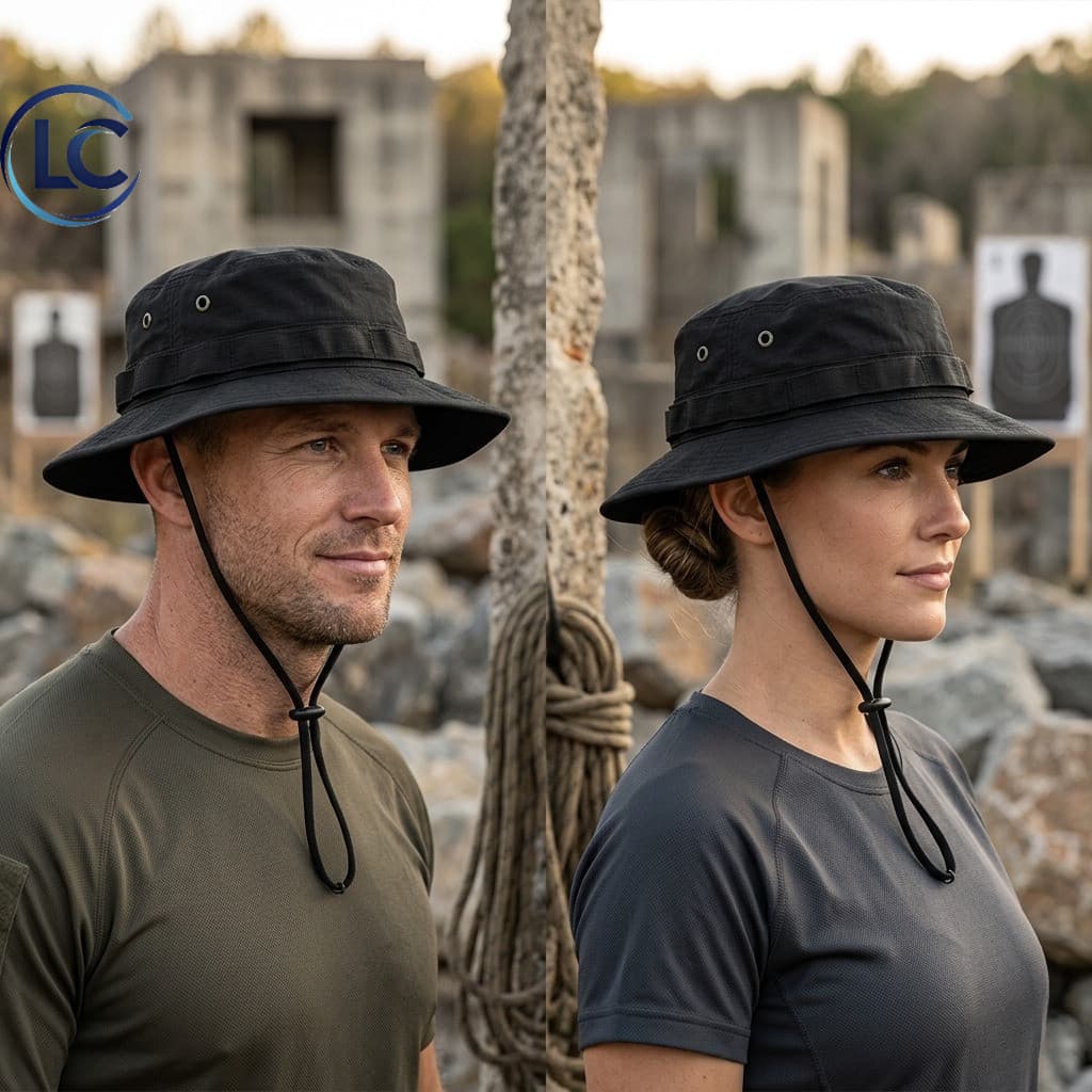 Chapéu Tático militar Bucket Chapéu Camping Pesca Masculino Feminino Chapéu de Sol UV50 Militar