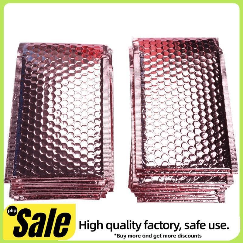20 Pçs Rosa Ouro Bolha Envelope Folha De Espuma Envio Saco De Correspondência Mailer Envelopes Para Embalagem De Present