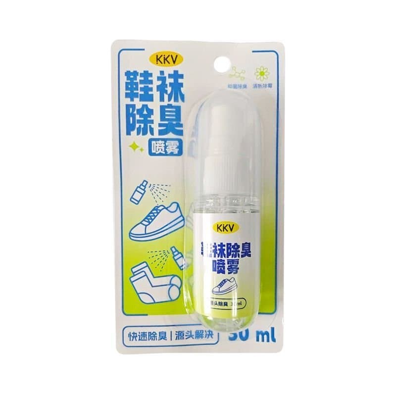 Conjunto de Limpeza e Clareamento de Sapatos Brancos KKV Spray Desodorizante para Sapatos e Meias Removedor de Odor de T