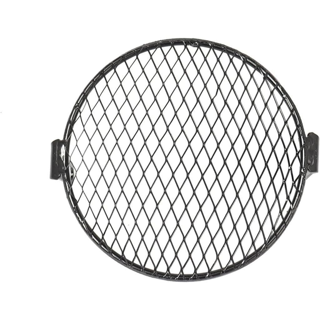 Protetor De Farol De Motocicleta , Grade De Proteção , 6.5 Polegadas , De Metal Malha , Luz Lateral , Tampa De Montagem 