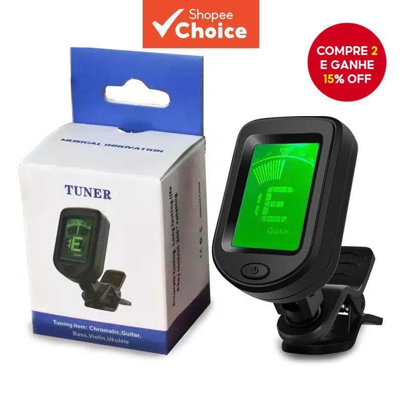 Afinador Eletrônico Para Guitarra , Violino , Ukulele E Baixo | Acessório De Instrumento De Cordas Com Ajuste Preciso