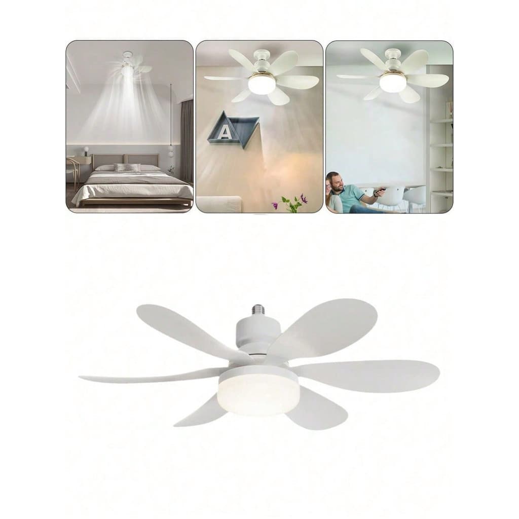 Ventilador de Teto 120W com Controle Remoto LED Fan Light, Iluminação LED, Silencioso, Econômico Leve