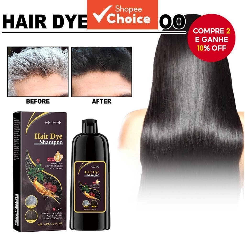 Extrato De Shampoo Escurecimento Capilar Hidratante Profundo , Reparador 100ml