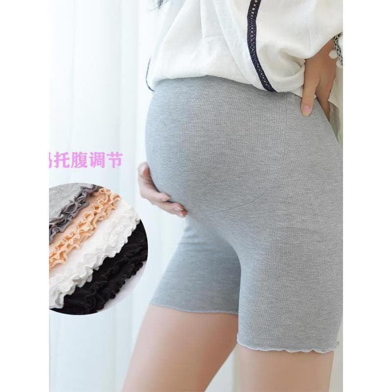 Novo estilo Anti-reflexo roupa de maternidade com rosca de algodão calças de segurança de três pontos calças de maternid