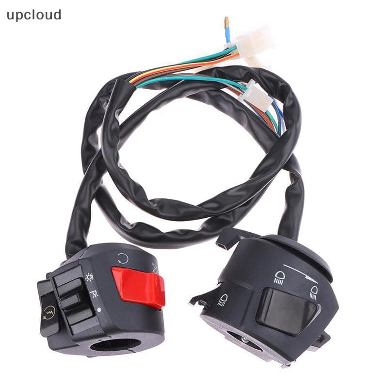 Novos Interruptores Universais Para Guidão De Motocicleta Com Buzina De Estrangulamento , Farol De Sinal De Mudança De D