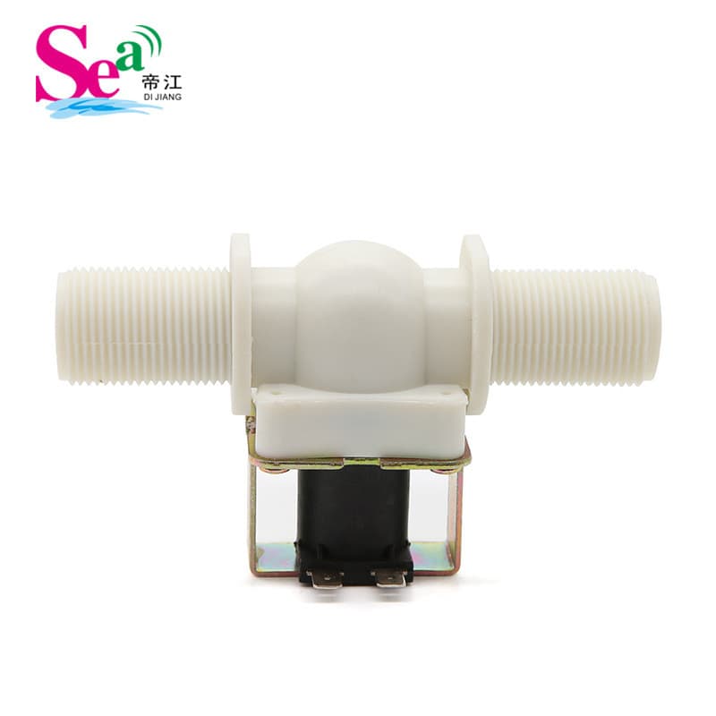 Válvula de entrada de água normalmente fechada de 6 pontos, diâmetro do tubo G3/4, DC12V DC24V AC220V, válvula eletromag