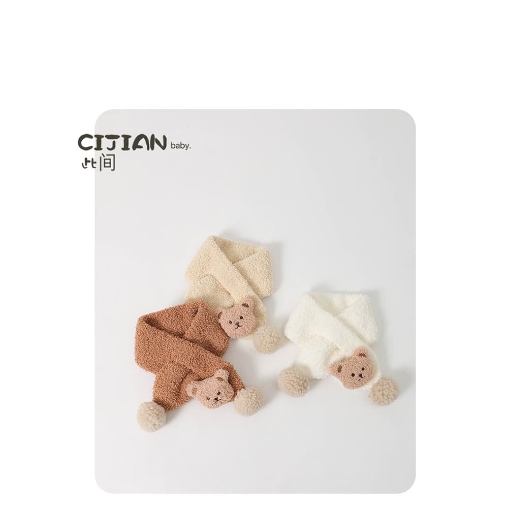 Bebê cachecol outono inverno bebê pelúcia gola quente menino bebê menina bebê pescoço protetor crianças estilo cruz baba