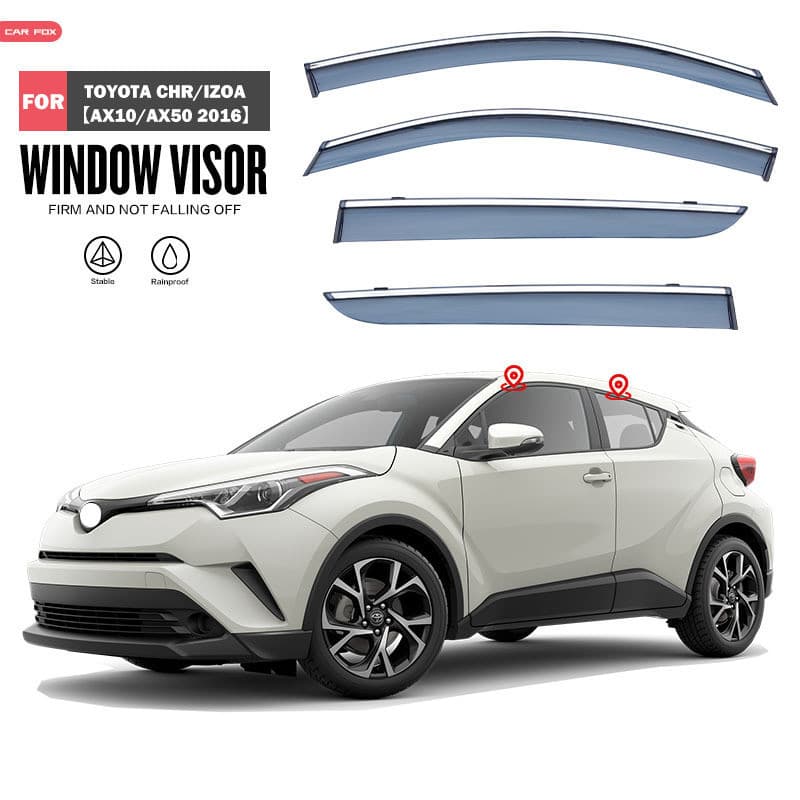 Adequado para Toyota Yize janela à prova de chuva placa CHR IZOA viseira da janela pronto estoque alta qualidade