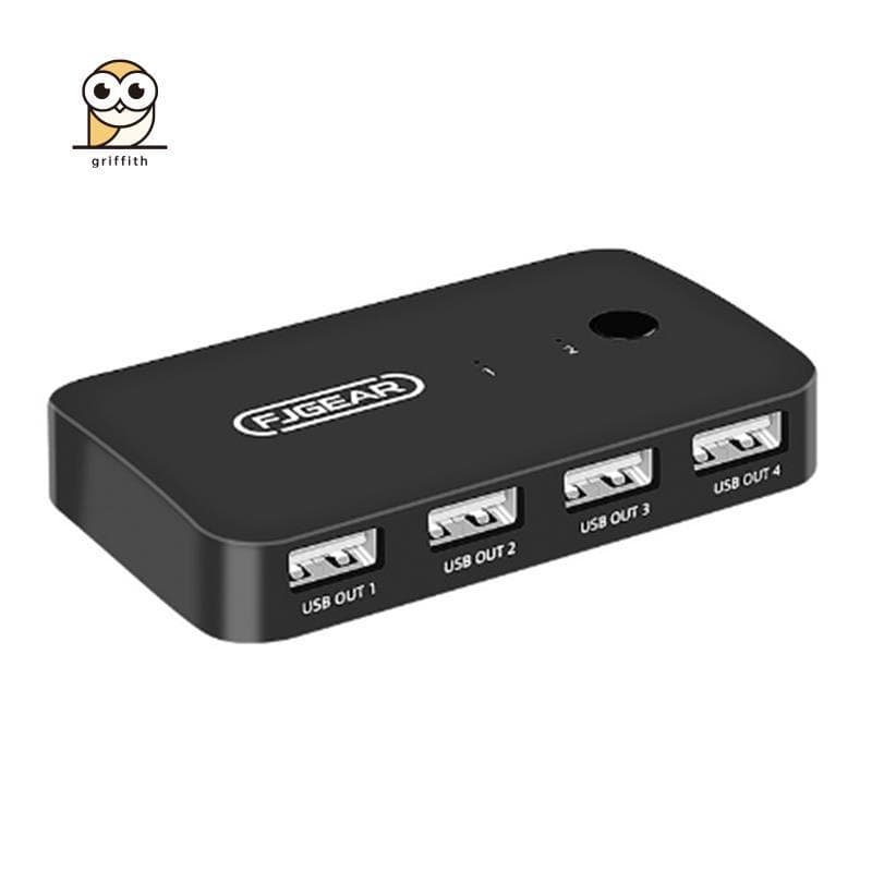 Dispositivo De Compartilhamento De Impressora Adaptador De Interruptor De 2 Entradas E 4 Saídas