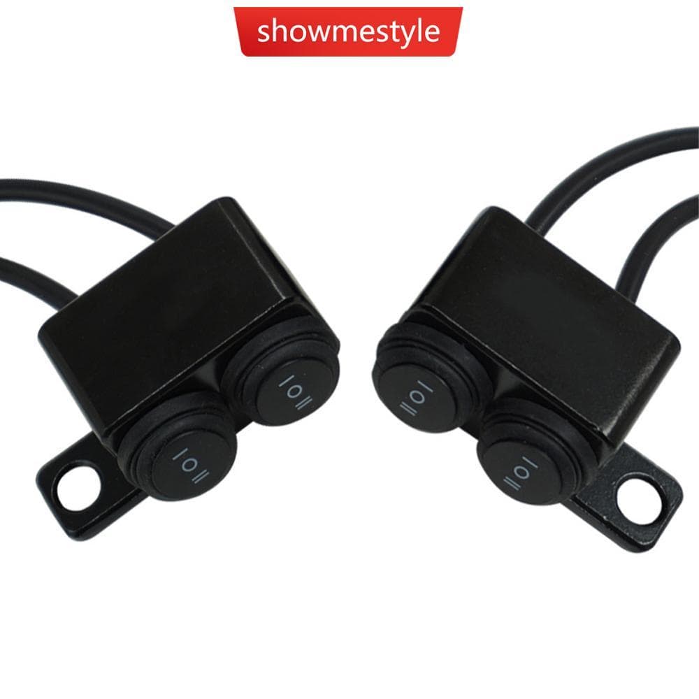 SMS 12V Motocicleta Duplo 10mm Interruptores De Montagem Espelho Moto Farol Freio Luzes De Nevoeiro Liga-Desliga-ON À Pr