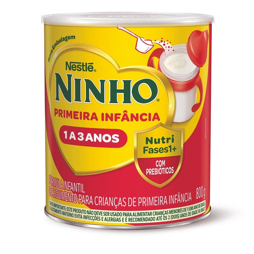 Ninho Fases 1+ Fórmula Infantil Primeira Infância de 1 a 3 anos 800g