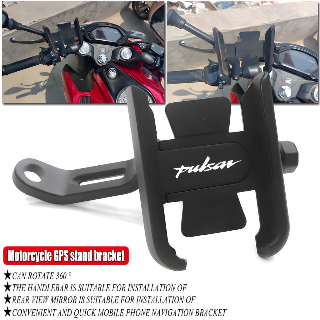 Para Bajaj Pulsar 125 150 180 Rs200 Ns200 Ns160 Ns Rs 200 Guiador Espelho Suporte Do Telefone Móvel GPS Acessórios
