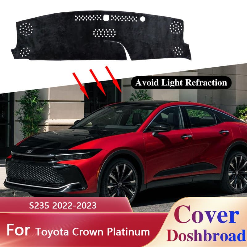 Capa De Painel Tapete Dashmat Para Toyota Coroa Platina S235 2022-2023 Forro Pára-Sol Anti-Sujo Acessórios Adesivos .