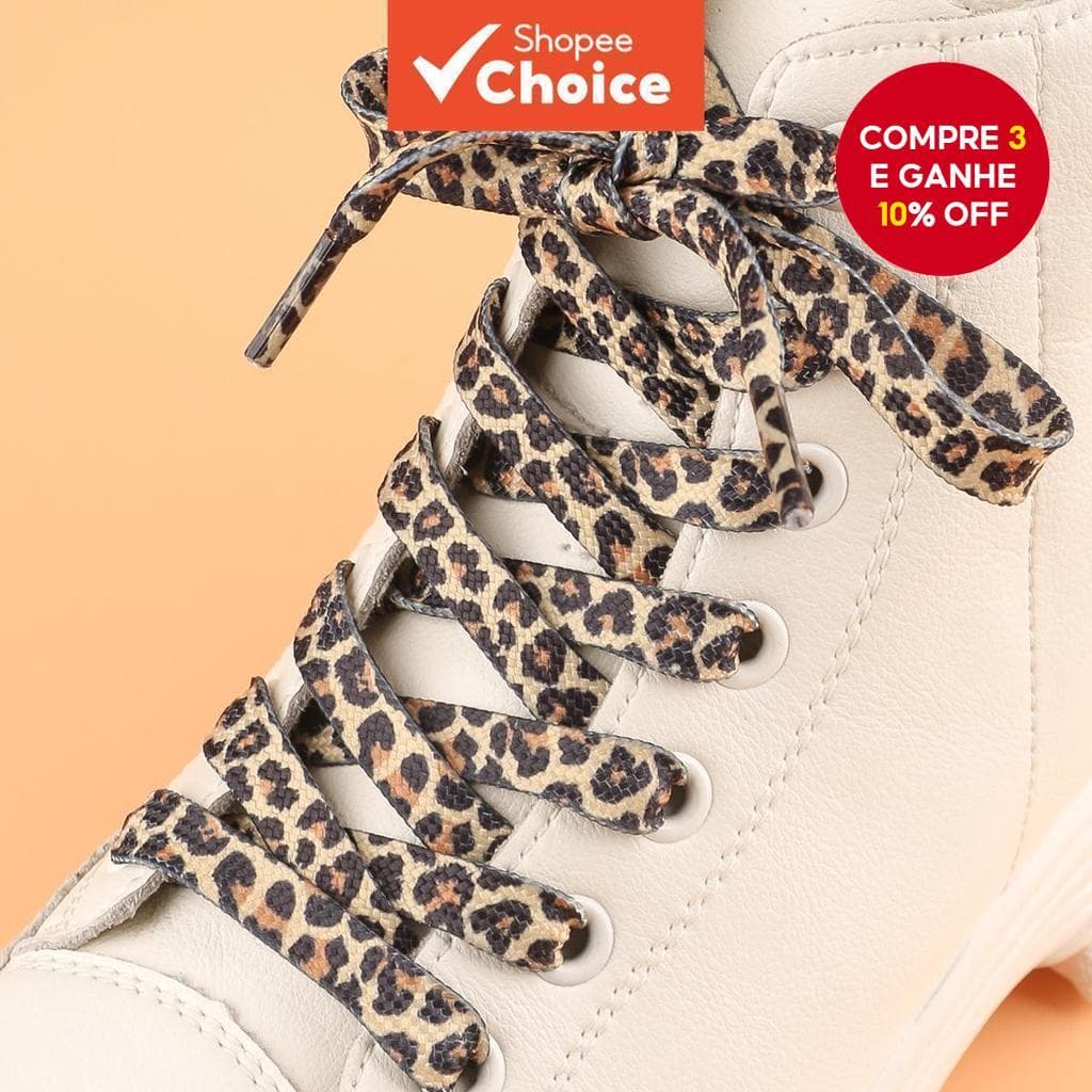 1 Par de Rendas Inteligentes Snow Leopard Zebra Cadarços de Substituição para Treinadores, Adultos e Crianças