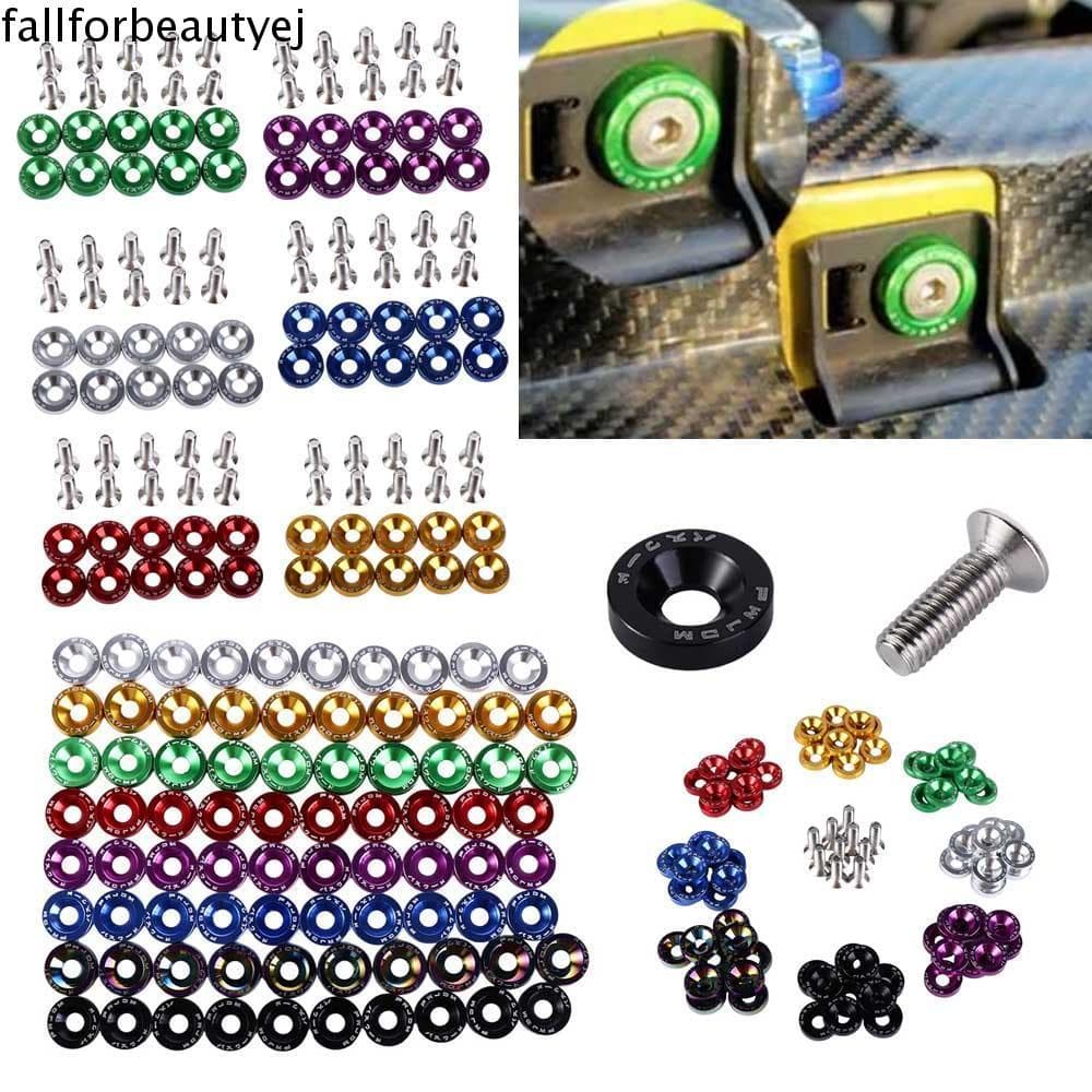 Fender FALLFORBEAUTYEJ Parafusos Modificados Para Carro , Placa Sextavada De Alumínio M6 , Fixadores De-Choque , De Lice