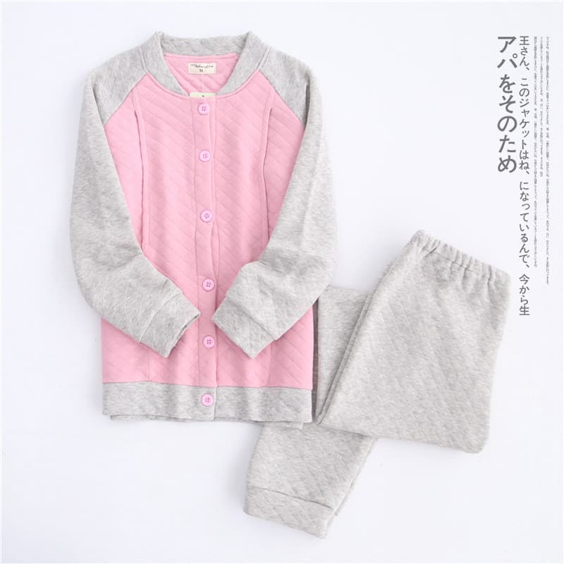 Todo o algodão Extra engrossado conjunto completo um quilograma roupas de maternidade outono inverno roupas de confiname