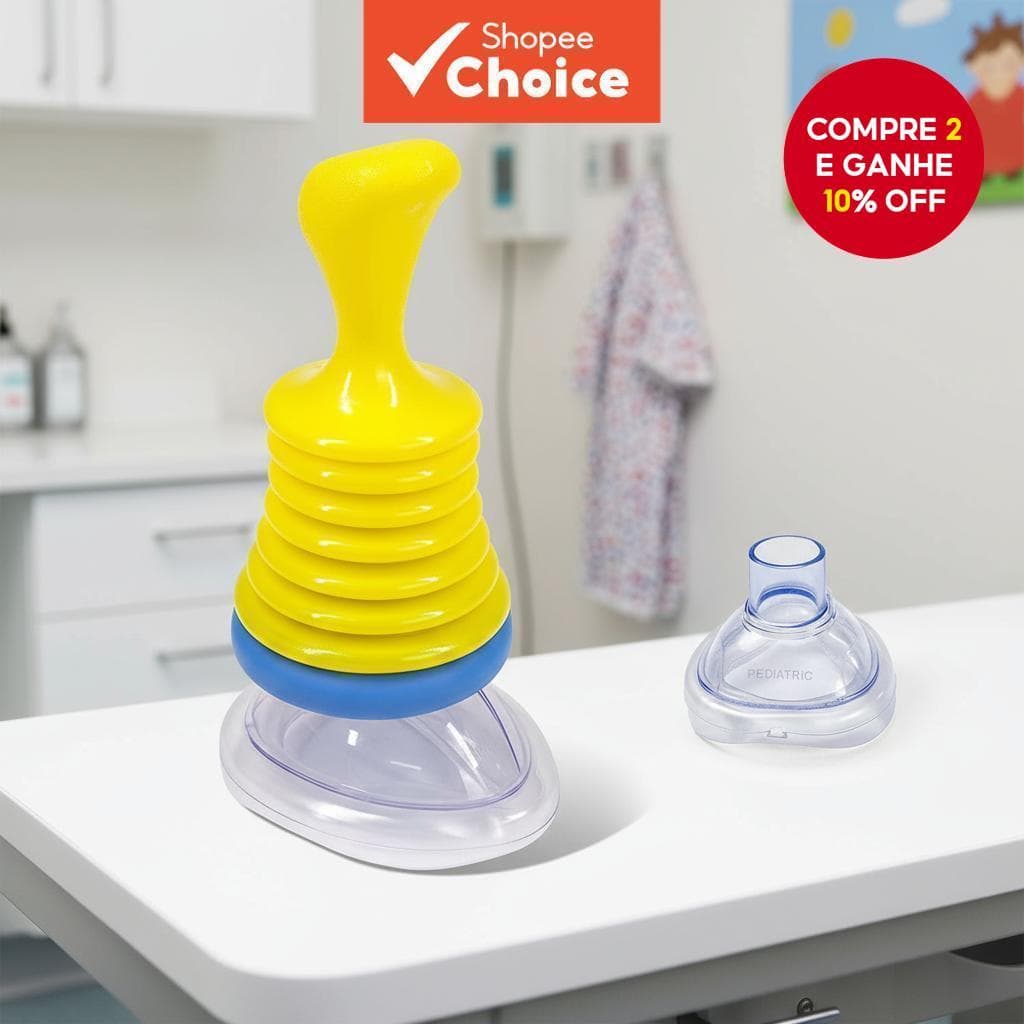  Dispositivo de resgate de engasgo de emergência, máscara respiratória, primeiros socorros para adultos e crianças,