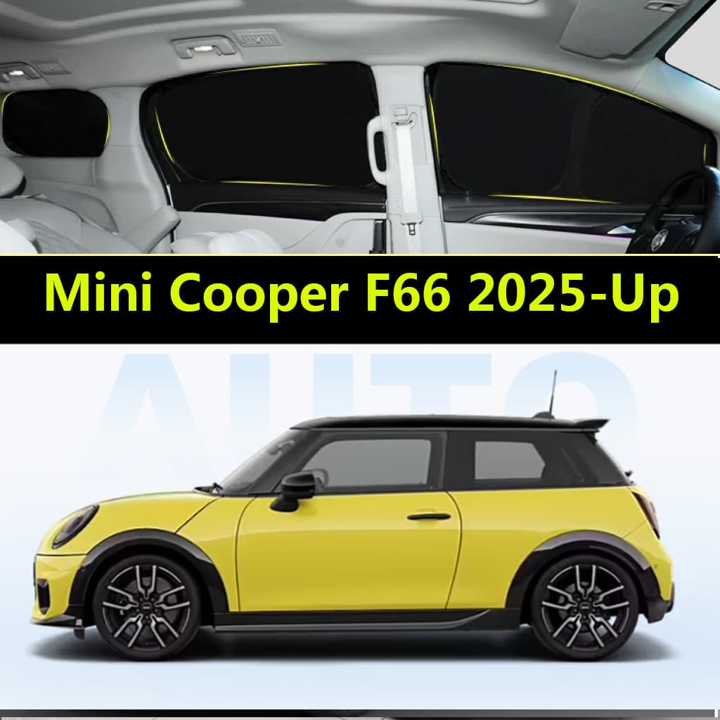 Pára-Sol Do Carro Para Mini Cooper F66 2025-up Cortina De Totalmente Blackout Proteção Solar Privacidade Acampamento Jan
