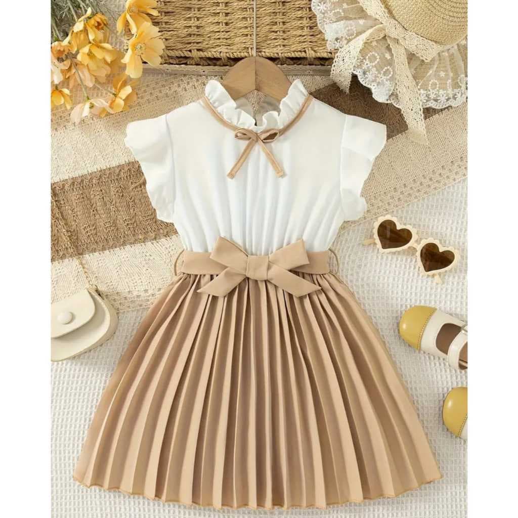 Vestido Plissado Princesa Menina Infantil/Juvenil para Festa Look Luxo e Elegância