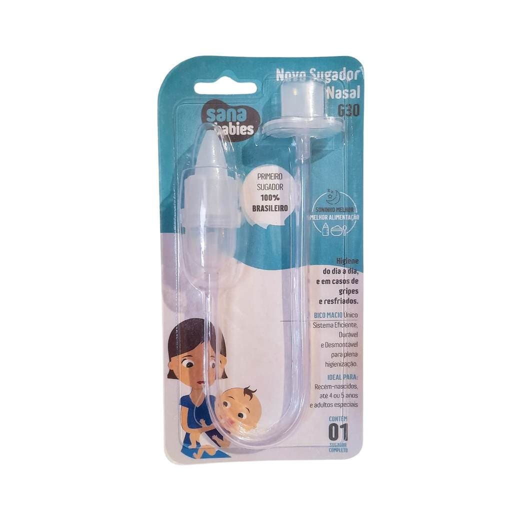 Aspirador Sugador Nasal Sana Babies G30 Nacional Bico Macio
