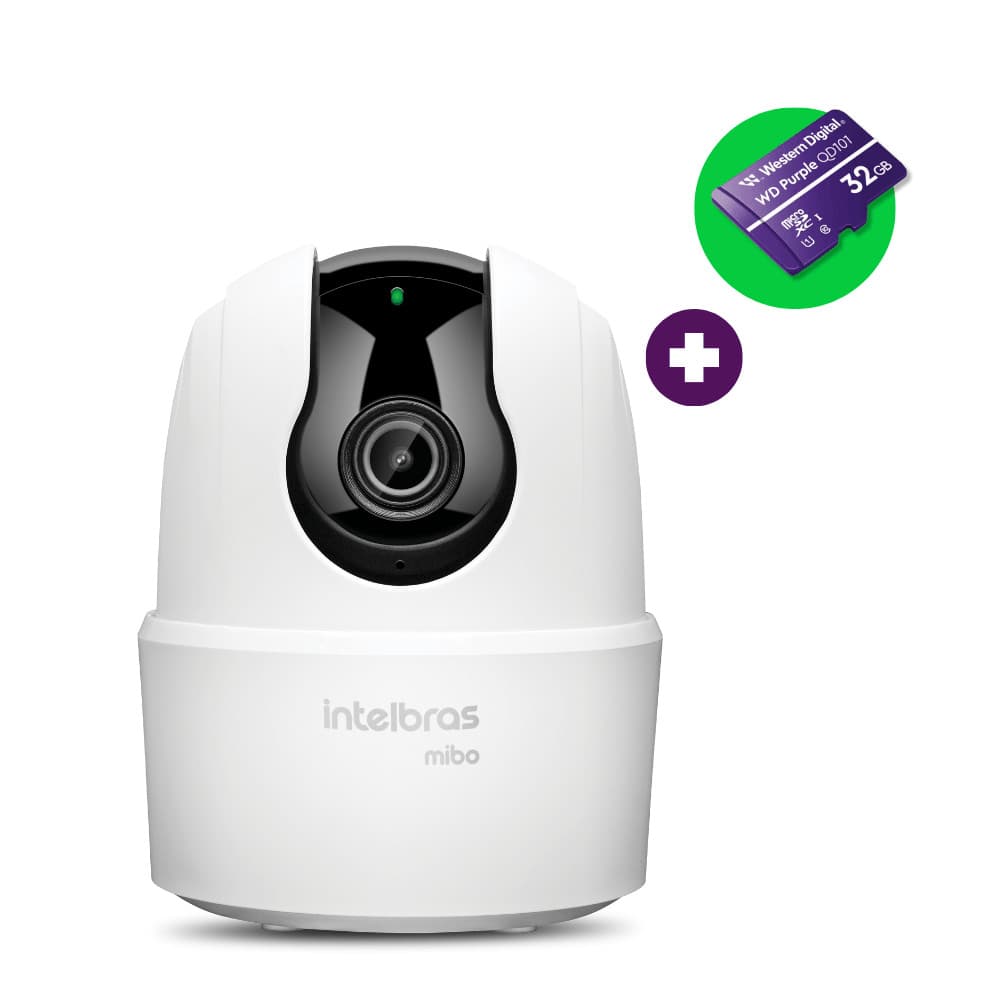 Câmera Inteligente Visão 360° com MicroSD 32GB Intelbras IME 360 3MP