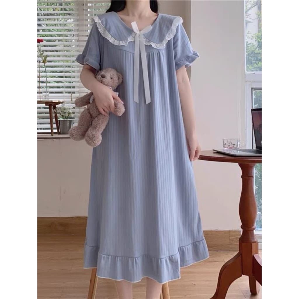 2024 novo estilo camisola feminina verão influenciador estilo princesa manga curta tamanho grande solto mulheres grávida