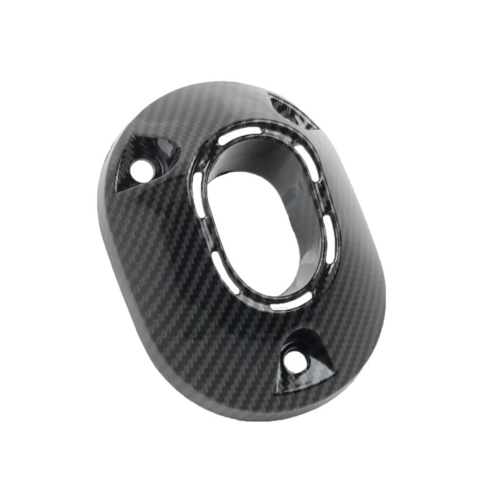 TKEY Motocicleta Silenciador Ponta Capa De Fibra Carbono Brilhante Preto Escape Enfeite Acessórios Para Honda Clique 160
