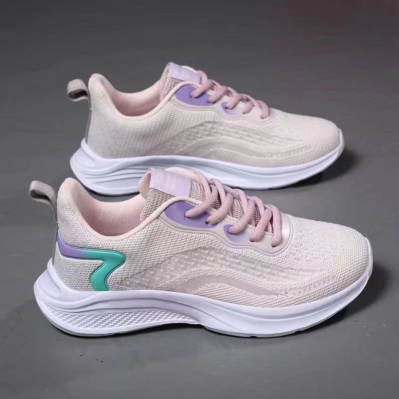 Primavera verão novo estilo sapatos esportivos sapatos de malha feminina Ultra-leve malha respirável sola macia All-Matc