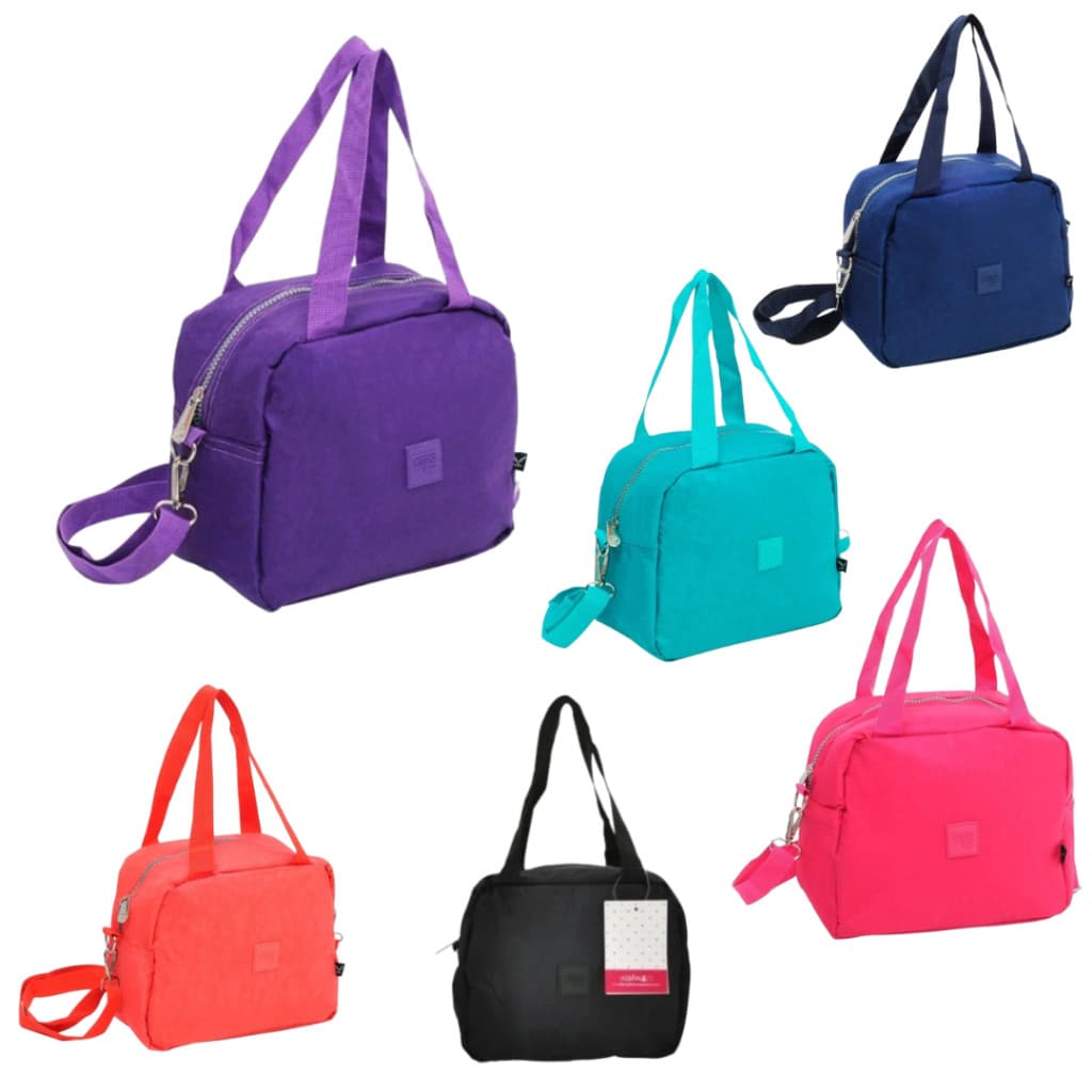 Lancheira Térmica Juvenil Nylon Lisa  Faculdade Passeio