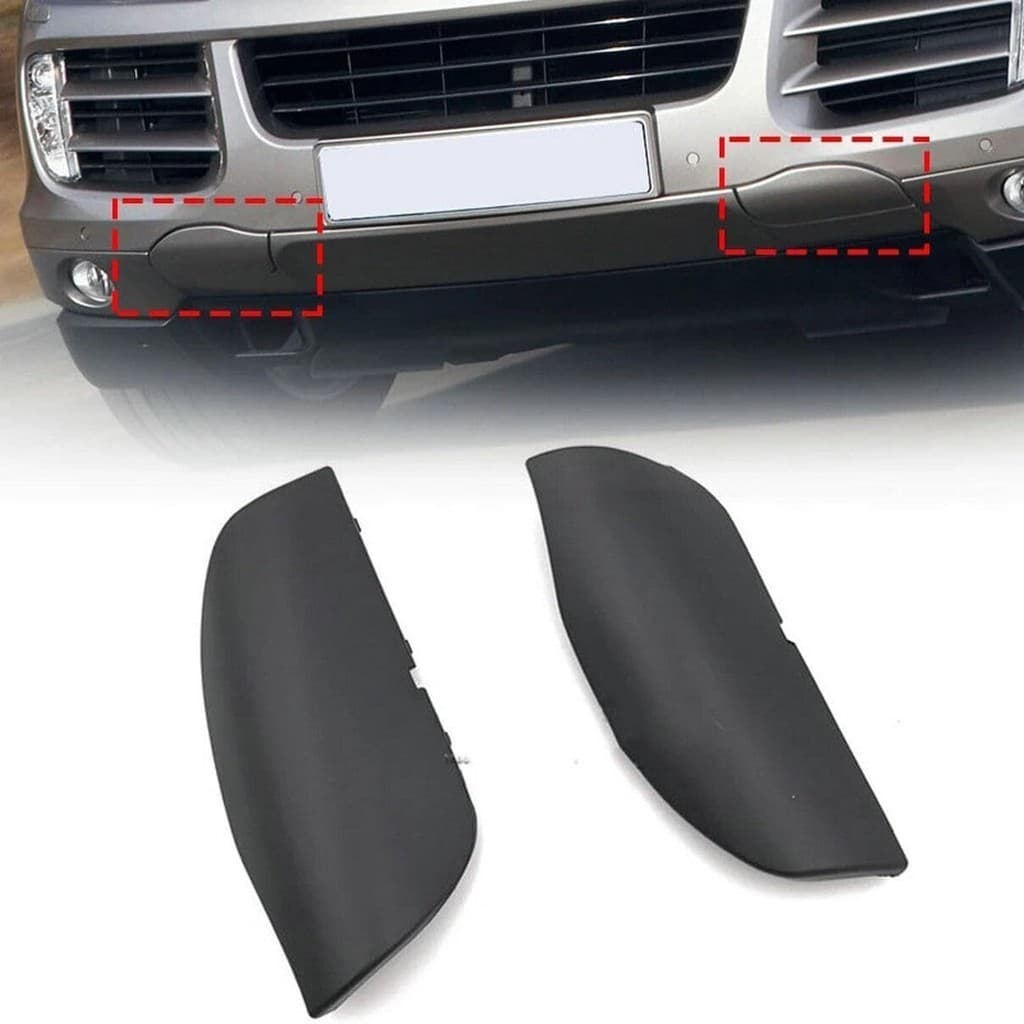 1 Par Amortecedor Dianteiro Lado Esquerdo E Direito Gancho De Reboque Capa Apto Para Porsche Cayenne 2008 2009 2010