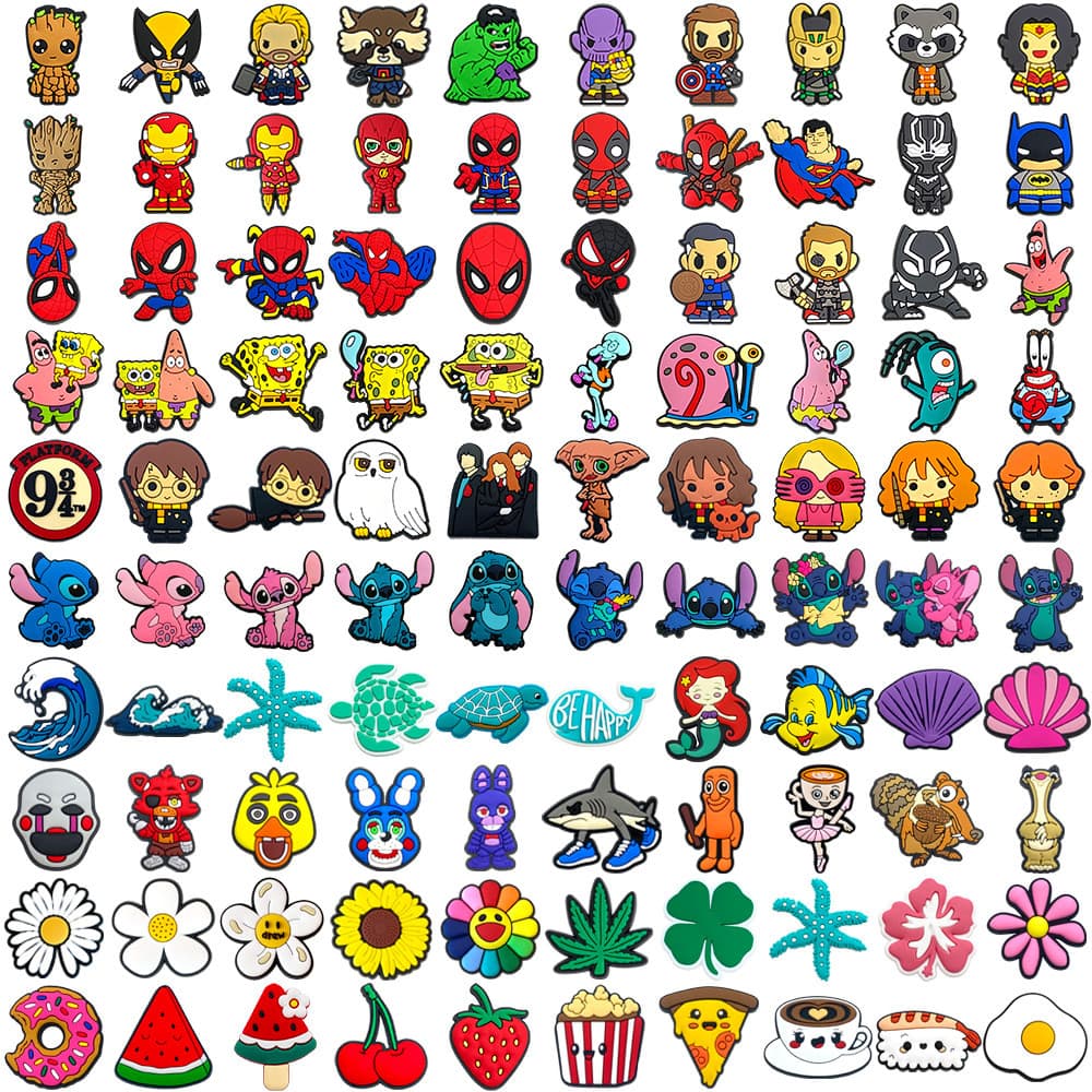 Charme de Sapato Botões de Sapato Personagens de Desenho Animado Acessórios de Sapato Fivela Amuletos de Sapato