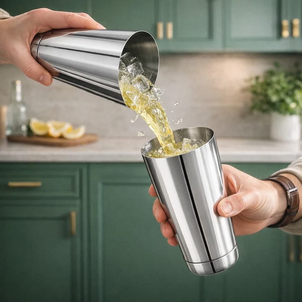 Coqueteleira Inox 820ml Profissional Bartender Misturador Bebidas Drinks imperdível