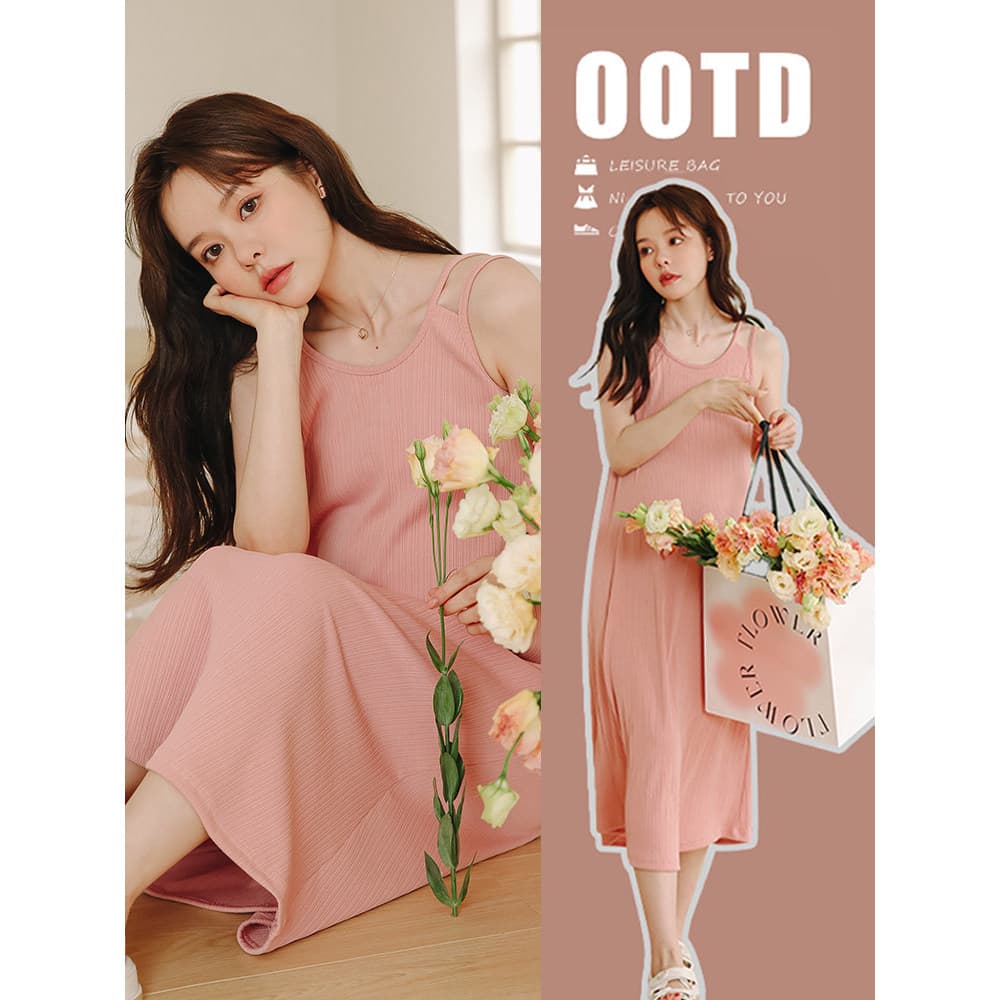 Roupa de maternidade primavera outono estilo 2026 novo estilo vestido de maternidade verão estilingue saia terno moda ve