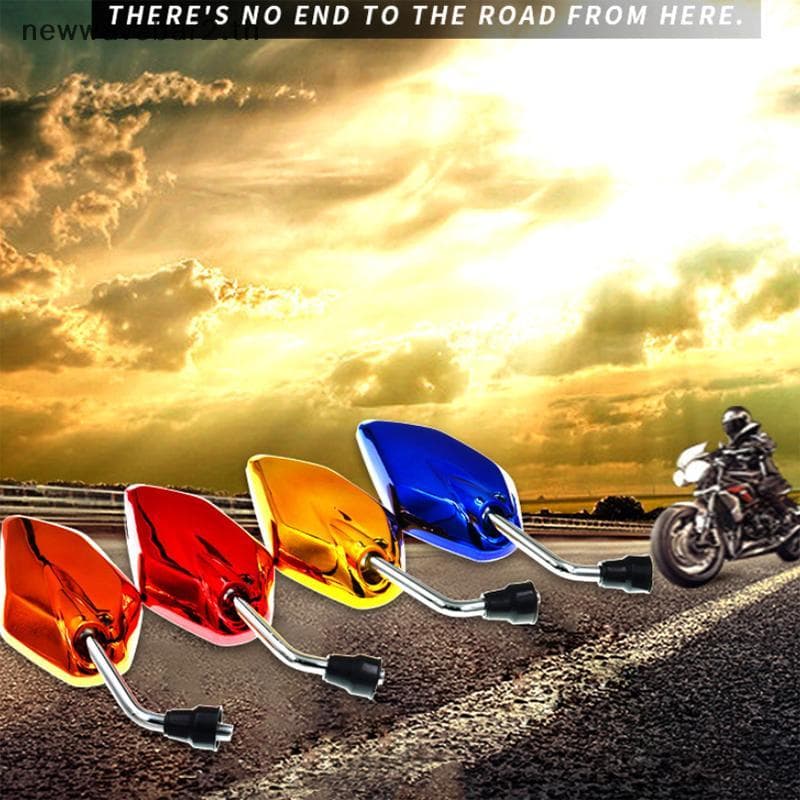 waveba 1 Par Universal Motocicleta Espelho Retrovisor Peças De Reposição Scooter E-bike Invertendo Auxiliar Acessórios M
