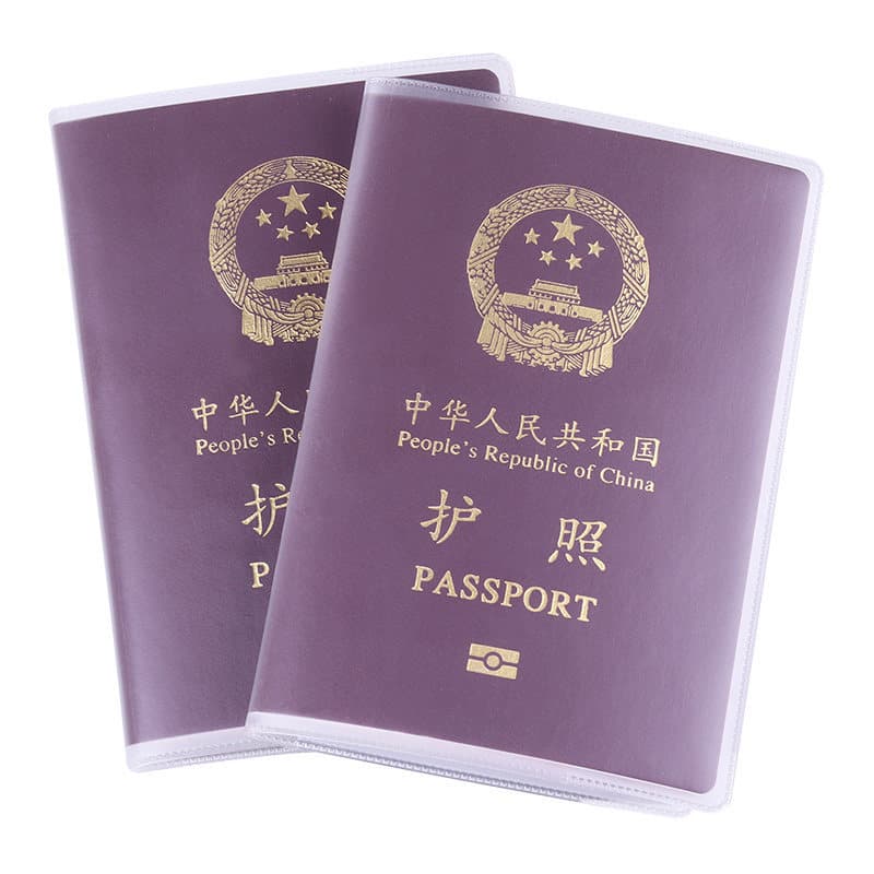 Titular do passaporte titular do passaporte de viagem transparente saco de armazenamento de documentos caso protetor tit