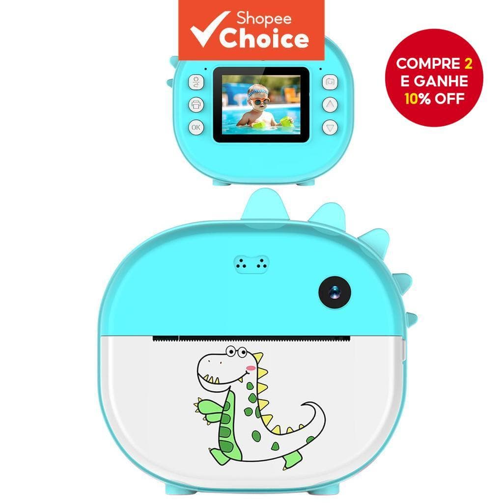 Mini Câmera De Impressão Instantânea HD 1080P Kids Selfie Digital Photo Toy Gift