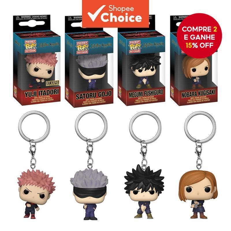 Anime Figura Chaveiro Pingente Itadori Yuji Satoru Gojo Fushiguro Megumi Kugisaki Nobara Bonecas Modelo Decoração