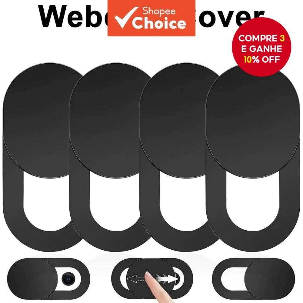 Lente Da Câmera Ultrafina 0.03 Polegadas Capa De Webcam Deslizante Para Laptop iPhone Pro PC Bloqueador Controle De Priv