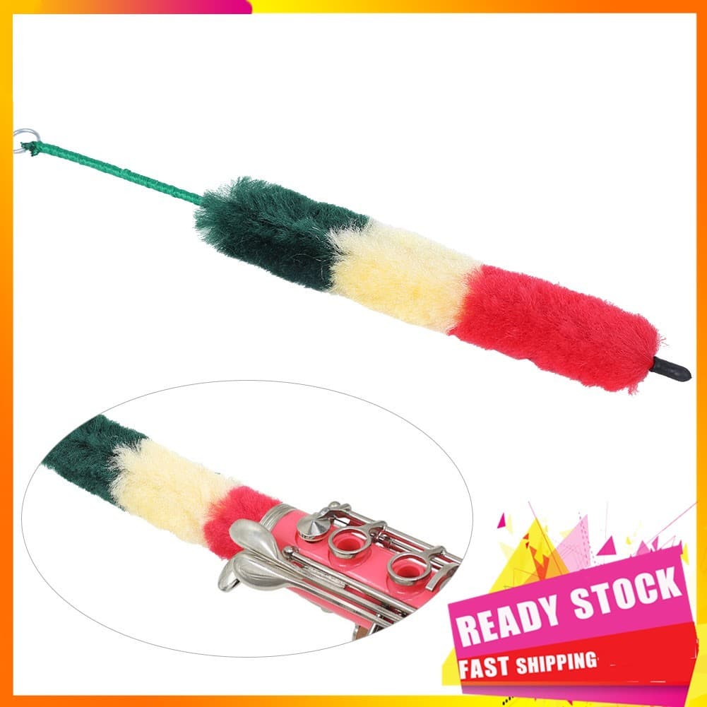 Gfgfgfgg Escova de clarinete macia, limpeza de microfibra para instrumento profissional, kit de acessórios, músicos,