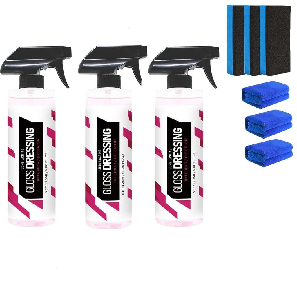 Restaurador de Pneus de Plástico para Carros – Revestimento Cerâmico para Pneus Desbotados, Interiores e Tapetes – Detal