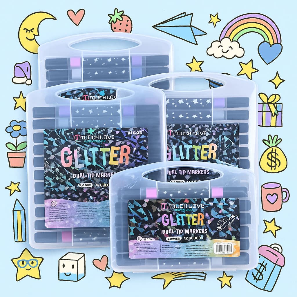 Kit12/24/36/48/72 Cores Caneta 2 em1 Brush Lettering e Ponta Fina Dual Pen Canetinha Colorir Desenho