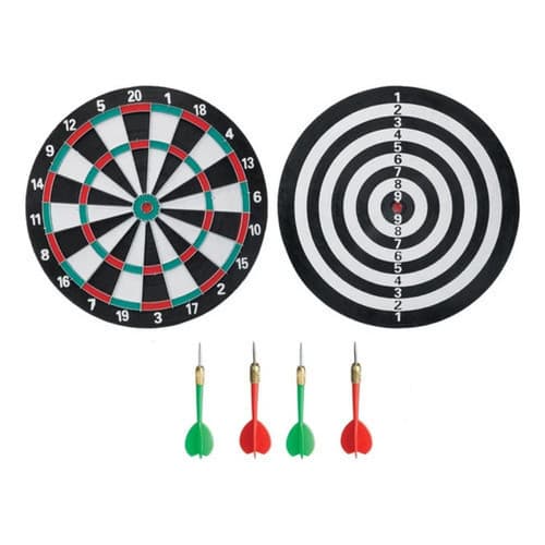 Jogo de Dardos 22cm, 29cm e 36cm, Dupla Face com Dardos Inclusos – Alvo Profissional para Diversão e Treino
