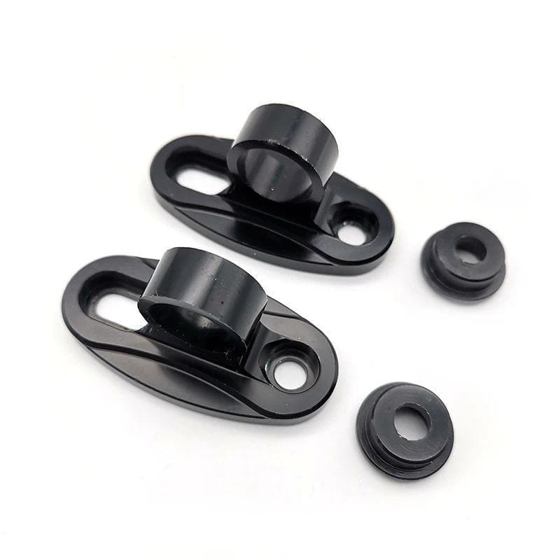 2 Pçs Motocicleta CNC Espelho Retrovisor Suporte De Montagem Adaptador Alumínio Preto